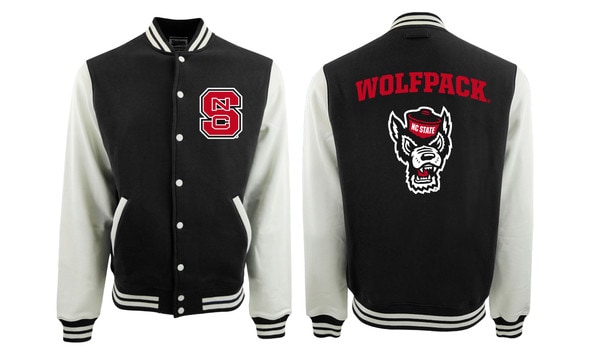 Black/White Varsity Snap Front Jack